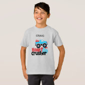 "TRUCK HEART CRUSHER" T-SHIRT PERSONALISEERD (Voorkant volledig)