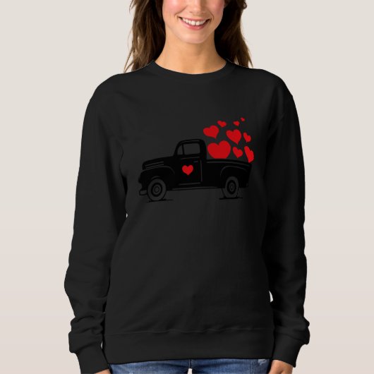 Truck Heart Love Valentines Trui (Voorkant)