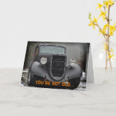 truck humoristische vriendschapskaart kaart (Gele Bloem)