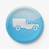 Truck Icon Paper-Borden Papieren Bordje (Voorkant)