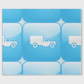 Truck Icon Wrapping Paper Cadeaupapier (Vlak)