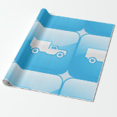 Truck Icon Wrapping Paper Cadeaupapier (Uitgerold)