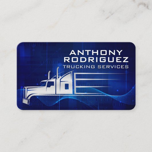 Truck in Motion | Shipping Transport Visitekaartje (Voorkant)