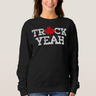 Truck Ja Canadian Trucker Maple Leaf Canada Free Trui