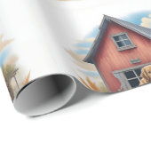  truck & jachthond in het najaar, najaar, cadeaupapier (Rol Hoek)