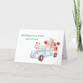 Truck-kaart met persoonlijke naam voor valentijn D Feestdagen Kaart