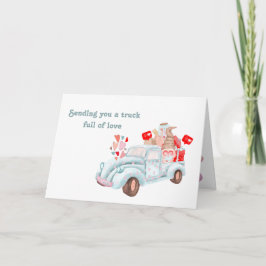 Truck-kaart met persoonlijke naam voor valentijn D Feestdagen Kaart