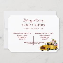  Truck Kerst repetitie Diner Kaart