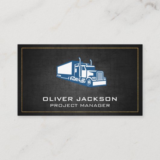 Truck Logo | Industriële industrie Visitekaartje (Voorkant)