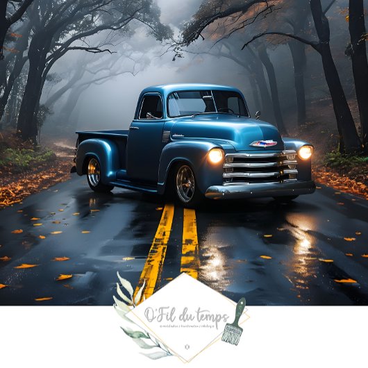  Truck Meadows en Barn Decoupage Tissuepapier