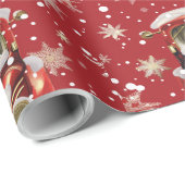  truck met kerstdecor cadeaupapier (Rol Hoek)