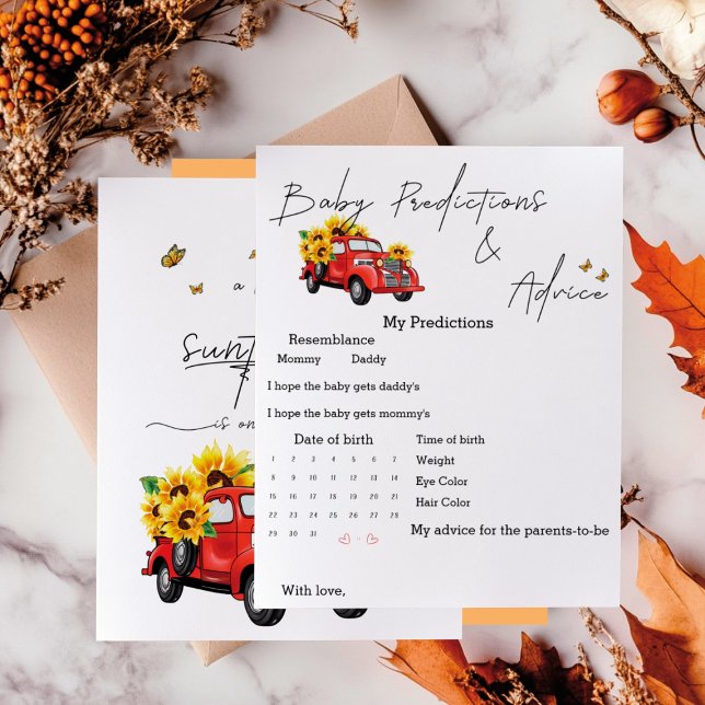  Truck met Zonnebloemen Voorspellingen Game (Creator heeft geüpload)