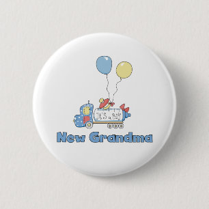 Truck New Grandma Baby Boy Ronde Button 5,7 Cm