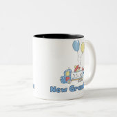 Truck New Grandma Baby Boy Tweekleurige Koffiemok (Voorkant rechts)