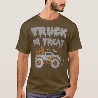 Truck of Treat Funny Pumpkins Bats Toddler Boys Ha T-shirt