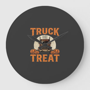 Truck of Treat Halloween Semi Truck Ontwerp_1 Grote Klok
