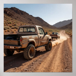  truck op de achtervolging poster