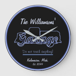 Truck Outline Garage Klok Teken