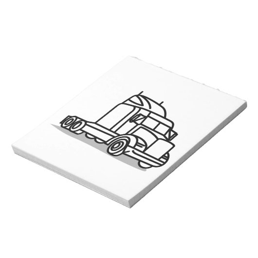 Truck Outline Notitieblok (Linkerzijde)