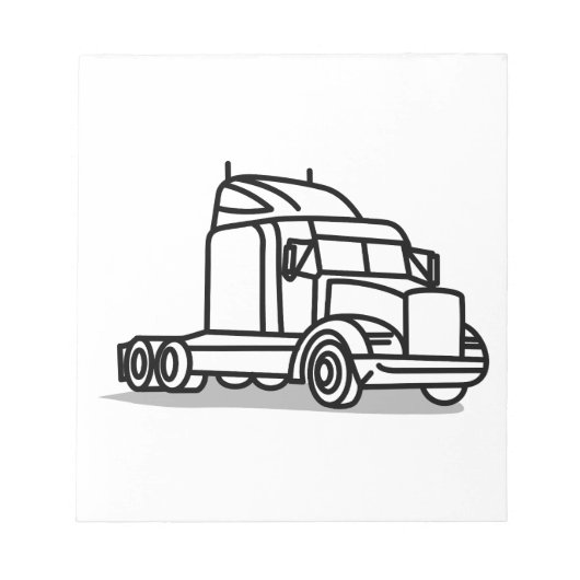 Truck Outline Notitieblok (Voorkant)