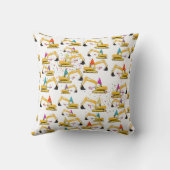 Truck Party Patroon voor graafmachine-constructie Kussen (Achterkant)