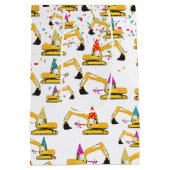 Truck Party Patroon voor graafmachine-constructie Medium Cadeauzakje (Achterkant)