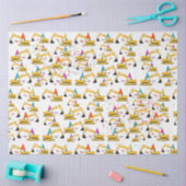 Truck Party Patroon voor graafmachine-constructie Tissuepapier (Craft)