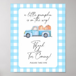 Truck pompoen - Bedankt voor het komen Poster