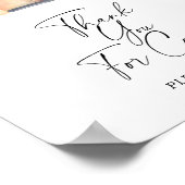 Truck pompoen - Bedankt voor het komen Poster (Hoek)