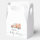 Truck pompoen herfst baby shower bedankdoosjes (Geopend)