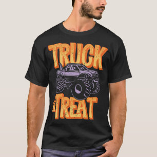 Truck r Treat Halloween Monster Truck For Trick fu T-shirt