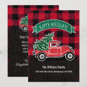  Truck Red Buffalo Pset Holiday Moving Aankondiging (Voorkant / Achterkant)