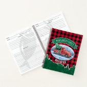  Truck Red Buffalo Pset Holiday Recipe Notitieboek (Binnen)