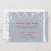 Truck Red Forest Modern Cut Art Digital Feestdagenkaart (Achterkant)