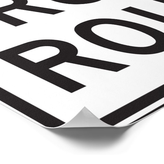 Truck Route Sign Poster (Hoek)