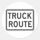 Truck Route Teken Stickers (Voorkant)
