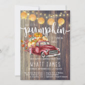 Truck Rustic Barnwood Autumn Birthday (Voorkant)