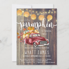  Truck Rustic Barnwood Autumn Birthday