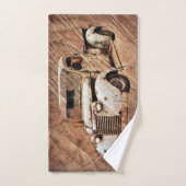  Truck Rustic Wood Bad Handdoek (Handdoek)