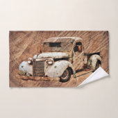  Truck Rustic Wood Bad Handdoek (Handdoek)