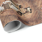 Truck Rustic Wood Cadeaupapier (Rol Hoek)