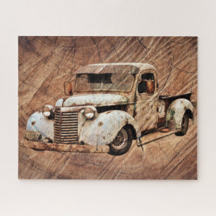  Truck Rustic Wood Legpuzzel