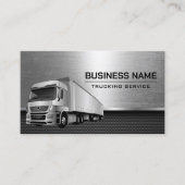 Truck Service Metallic Professional-driver Visitekaartje (Voorkant)