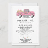 Truck Social Distancing Pink Baby shower by Mail Kaart (Voorkant)