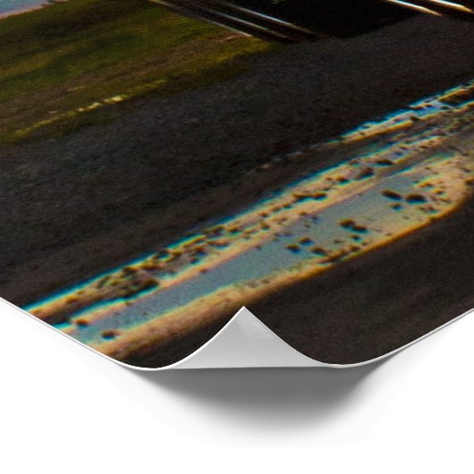 Truck Stop Sky — vingerafdruk Poster (Hoek)