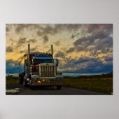Truck Stop Sky — vingerafdruk Poster (Voorkant)