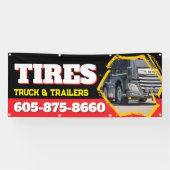 Truck Stop Tyre Store Aangepast Spandoek (Horizontaal)