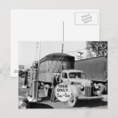 Truck Stop van 1940 Briefkaart (Voorkant / Achterkant)