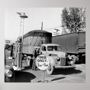 Truck Stop van 1940 Poster