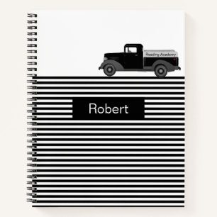 Truck Stripes Design Custom School Notebook Notitieboek